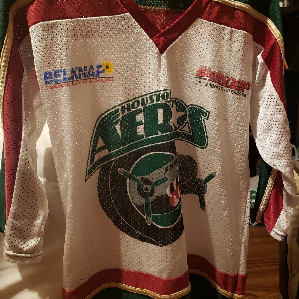 AHL Houton Aeros Mesh Jersey Youth Size XL VINTAGE